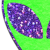 Alien: Glow-In-The-Dark with Glittering Eyes Nipple Pasties-French Quarter Lingerie